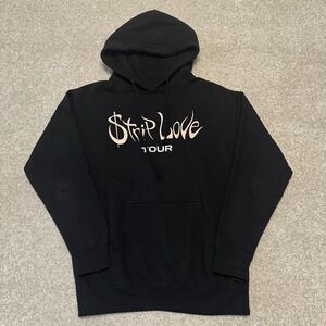 Karol G Strip Love Tour 2022 Hoodie Black Concert Merch Mens size Medium